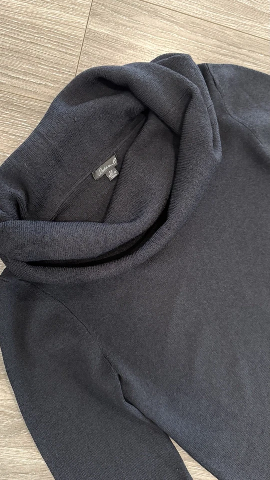 Suéter Arden B Negro Cuello Capucha M | Pullover Manga Larga Tejido Elástico Foto 4 de 4