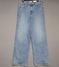 Universal Thread Jeans Womens 12 High Rise Wide Leg Blue Comfort Denim New