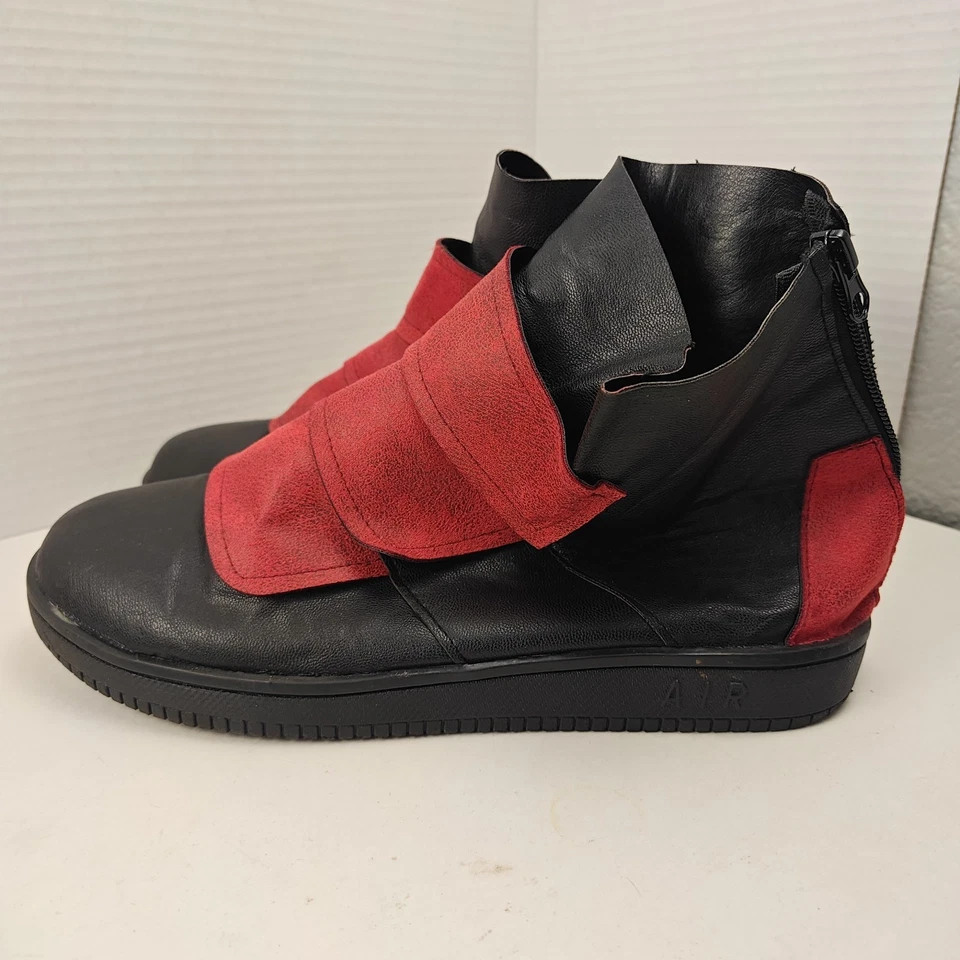 Zapatos de Disfraz Deadpool Para Hombre Talla 9-9.5 Negros con Rayas Rojas Foto 4 de 4
