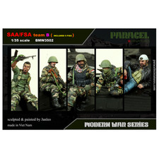 PARACEL MINIATURES BMW3502 MODERN WAR SERIES SAA/FSA TEAM B 5 FIGURES 