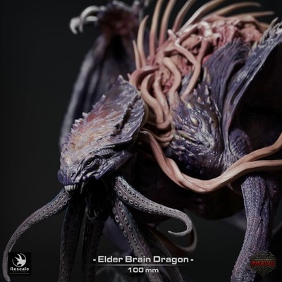 Elder Brain Dragon by Rescale Miniatures | D&D | DnD | Print on Demand