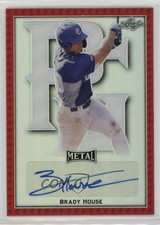 2020 Leaf Perfect Game All-American Classic Metal Red 3/5 Brady House Auto 2d9