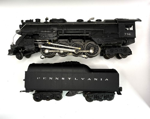 LIONEL POSTWAR #736 BERKSHIRE 2-8-4 LOCO & 2671WX TENDER Nice Tested. Works!