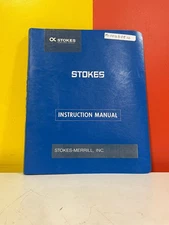 STOKES 900-511-7 EUREKA TABLET MACHINE Instruction Manual