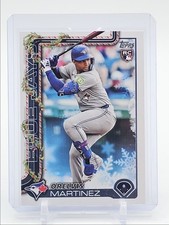 ORELVIS MARTINEZ 2025 TOPPS HOLIDAY ROOKIE BASEBALL BLUE JAYS RC Q6016