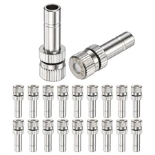 20Pcs Brass Misting Nozzles, 0.008"/0.2mm Mister Heads Outdoor Cooling System