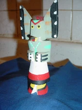 VINTAGE HOPI INDIAN OWL KACHINA KATSINA SIGNED  POOLEY ROUTE 66 DOLL