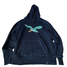 Men s Vintage logo Large 47 Brand NFL Philadelphia Eagles Sweatshirt Black