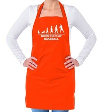 Born To Play Baseball - Unisex Adult Apron - Base Ball Player Fan Love Bat