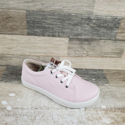 Birkenstock Arran Kids Casual Shoes Sz 10 Pink Textile Lace-Up Round Toe Sneaker