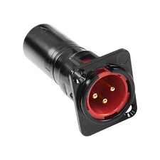 XLR 3 Pin Male to Male Pass Through, Panel Mount Jack, D Series, Mic Adapter