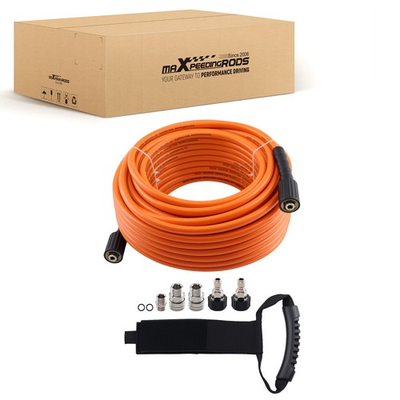 #ad 5800 PSI Pressure Washer Hose Super Flexible 1 4quot; M22 14MM Fittings $56.00