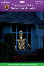 40"x60" Rear Projection Screen White with Mounting Hardware for Videos & Display