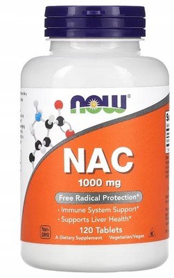 NOW Foods, NAC N-Acetyl-L-Cysteine 1000mg 120 Tabletten ACETYLCYSTEIN