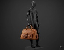 Goat Leather Historial Bag   Vintage Genuine ...