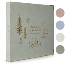 Woodland Baby Memory Book   First Years Keepsake Album for Milestones  Photos