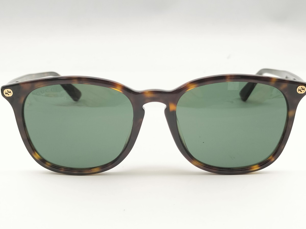 Good condition GUCCI Sunglasses Interlocking G Bee Tortoise like GG0154 with cas thumbnail 2