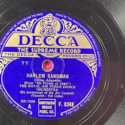 The Royal AIR Force Dance Orchestra, DO Those BLD Eyes Deceive Me 78 RPM Records