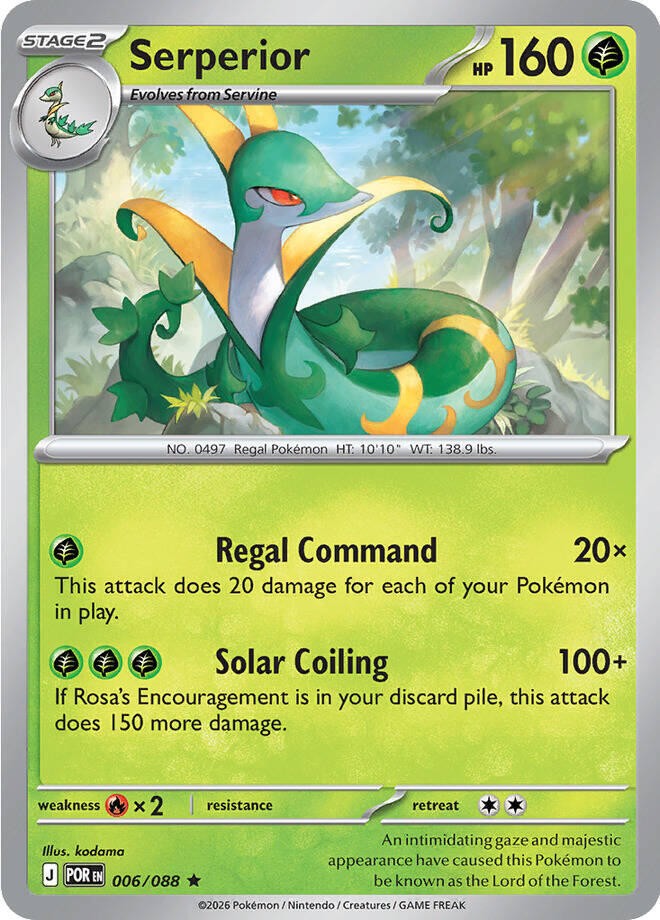 Serperior Holo Rare ME03: Perfect Order 006/088 NM