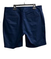 Chaps Stretchy Cotton Blend Dress Shorts NAVY Women's Sz.10