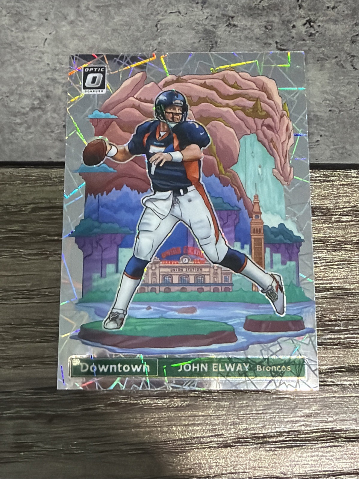 2021 Panini Donruss Optic Downtown John Elway #DT-24 Broncos SSP