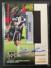 Jared Bernhardt  2025 Premier Lacrosse League Patch / Tag Auto RC Card #24/25
