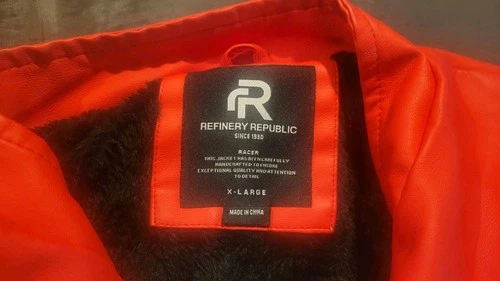 XL Motorcycle Jacket Red White Route 66 Tokyo Biker Men's image 6