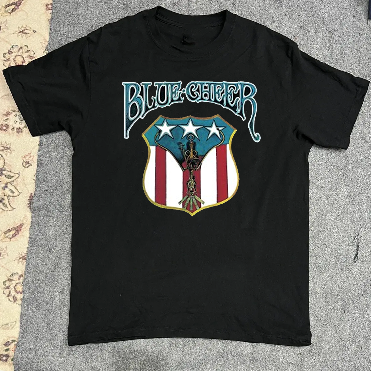 NEW Blue Cheer Band Logo T Shirt Black All Size Gift Fan SS68