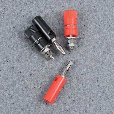 10 Pairs 4mm Banana Plug Socket Plugs for Speaker Wire Insulated Female