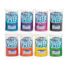 Educational Insights Pluffle  Mini 8-Pack - Sensory Bin Foam Set, No Mess Altern