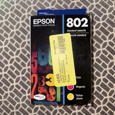 Epson 802 Cyan Magenta Yellow Ink Set T802BCS Exp 5/2025