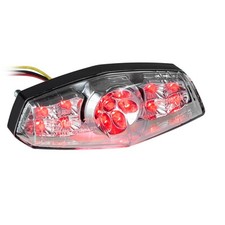 Universal Motorcycle LED - Rear Light " Lucas - Style With Kzb Tinted