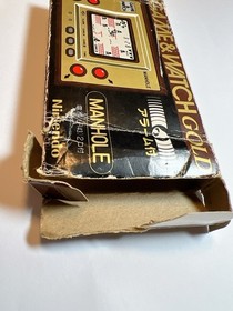 NINTENDO GAME AND & WATCH Manhole 1981 with the BOXRetro Vintage From Japan