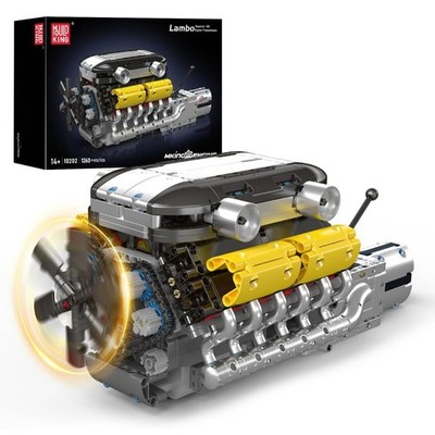 10202 LB V12 Engine Model Kit That Works, Build Your Own Mini Car