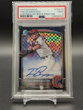 2025 Bowman Chrome Travis Bazzana Black X Fractor Auto /10 PSA 9