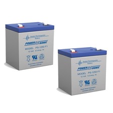 Power-Sonic 12V 5AH Battery Replacement for Suncast Hose Reel PWC150 - 2 Pack