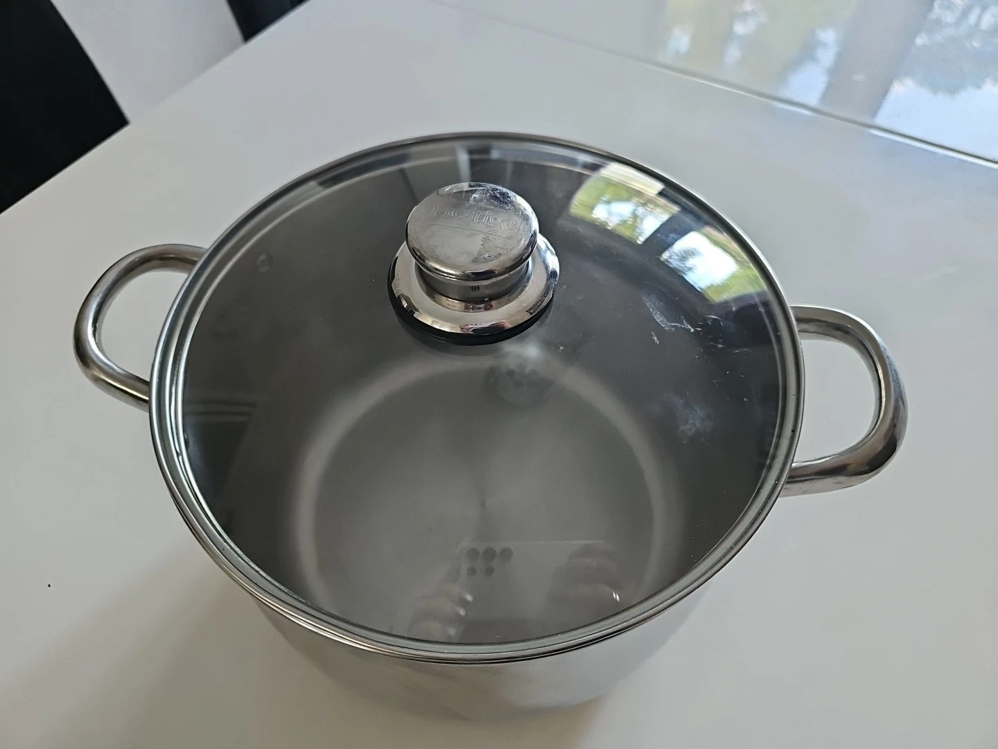 Prestige 18/10 Stainless Steel Vintage Large Stock Pot With Lid 7.6L 8Qt