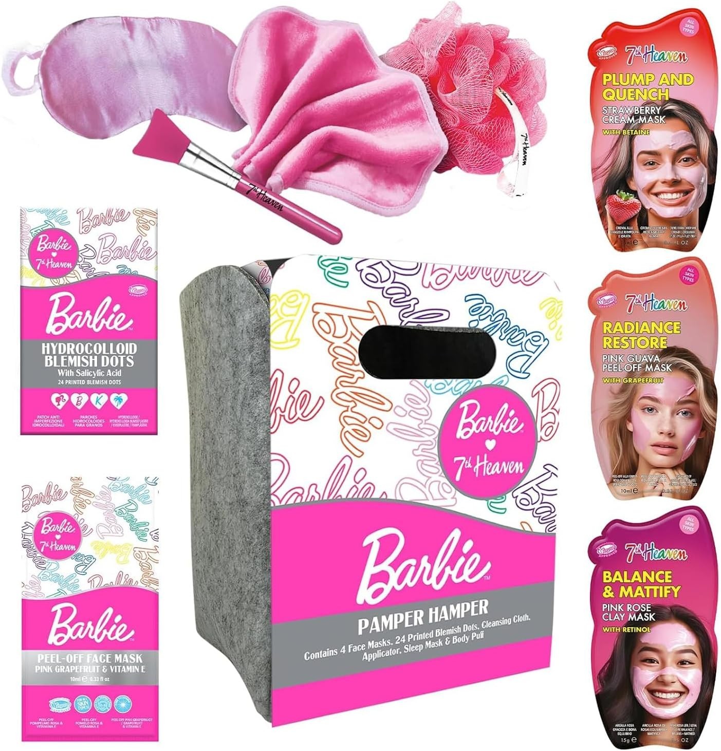 7th Heaven Barbie Pamper Hamper Girls Skincare Gift Set