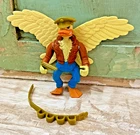 Vintage TMNT Ace Duck Action Figure 1989 Playmates Wings Belt Gun
