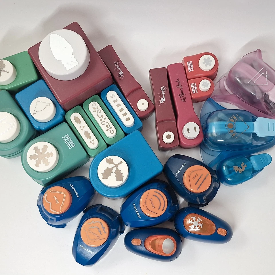 23 pcs Scrapbooking Paper Craft Tools, Friskars, Marvy Punches... FREE SHIPPING - Image 2 of 4