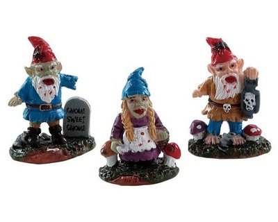 Lemax-82569, HW05, Halloween-Garden Gnoms , Spooky Town, Zombies, Gruseldorf