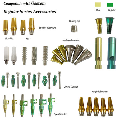 Ti straight abutment analog Transfer fits to Osstem Regular Series Accessories