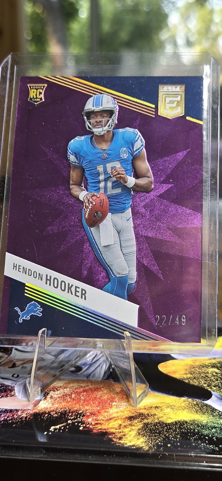 2023 Panini Donruss Elite Hendon Hooker Purple SP /49
