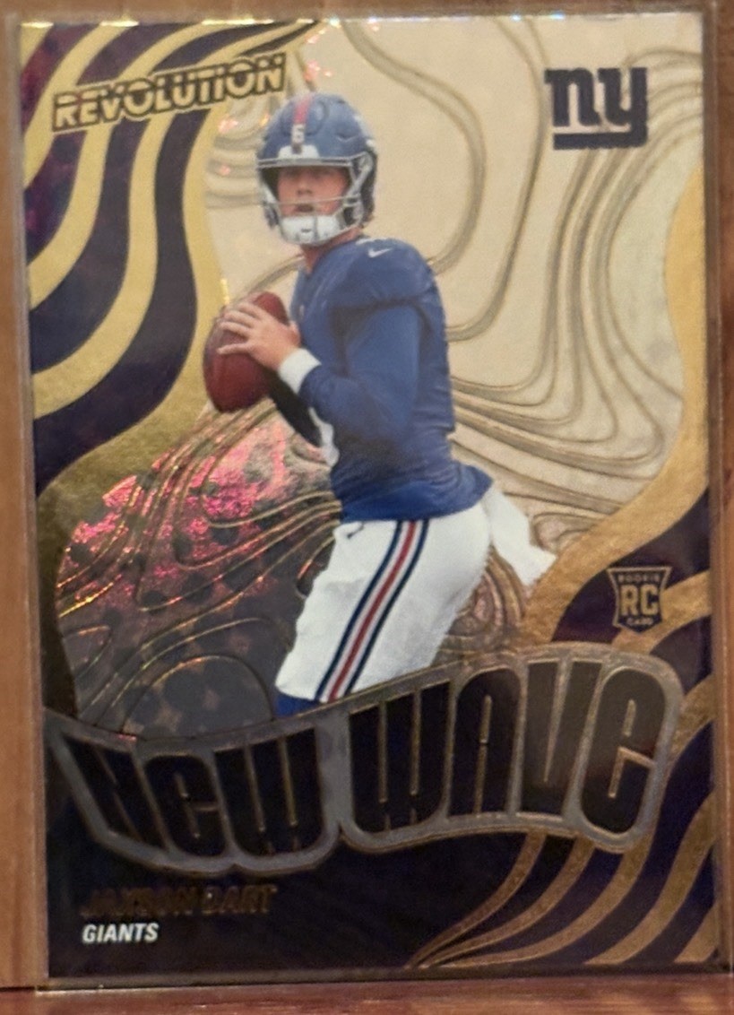 2025 Panini Revolution - New Wave - Jaxson Dart #1 (RC) - NY Giants (QB)
