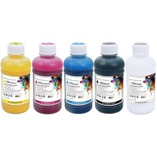 DTF Ink 250ml 5 Combo Pack, Heat Transfer Refill Ink for DTF Printers L1800 R13