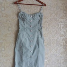 Vintage Dolce and Gabbana dress corset blue