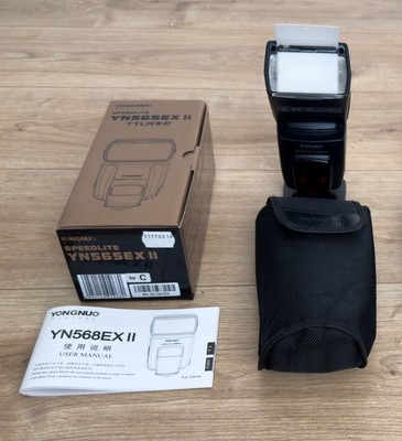 Yongnuo Speedlite YN568EX II Aufsteckblitz Top Zustand mit Masterblitzfunktion