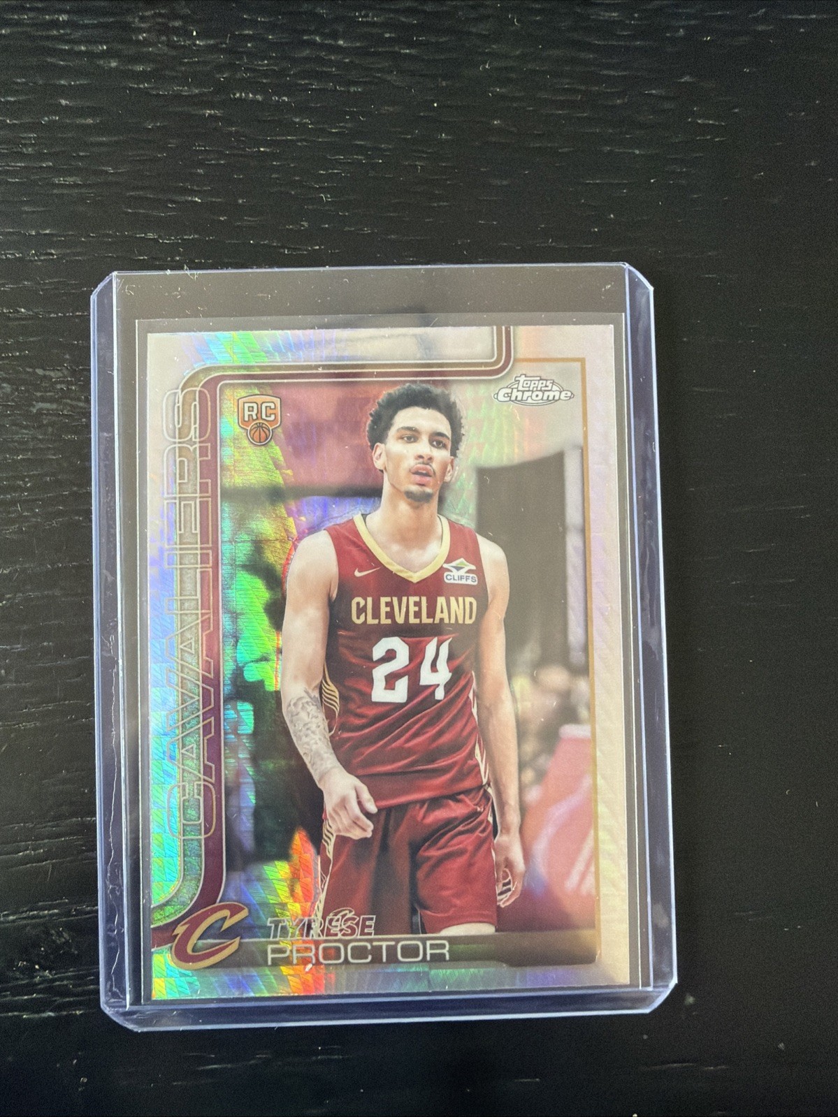 2025-25 Topps Chrome Tyrese Proctor Prizm Refractor Rookie RC #300