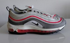 Scarpe Nike Air Max 97 GS rosse nere grigie WMNS taglia us 7,5 uk 5,5 921522-110 nuove