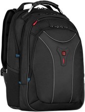 Image of Wenger Carbon 30 Litre Laptop Backpack 17 Inch Padded Straps Black New